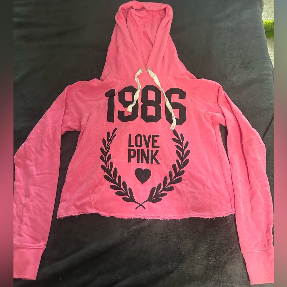 VS Pink Softest Crop Hoodie Ever